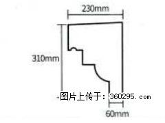 产品分解图型 - 檐口线，型号：SX311-YK-3，规格：230x310mm(3) - 河池三象EPS建材 hc.sx311.cc